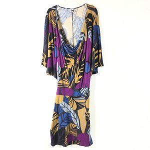 Missoni Italy Womens Draped Neck Drop Waist Dress
